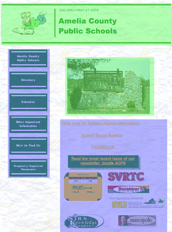 pict of amelia countys web page