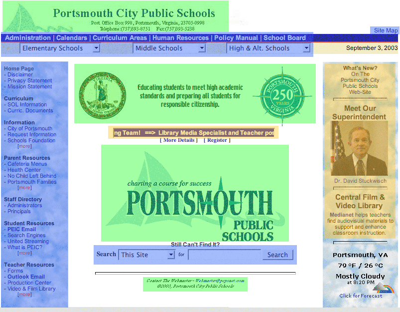 pict of henrico county web page