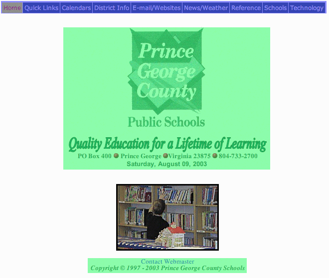 pict of prince george web page