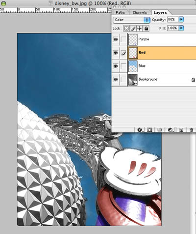 Hand Coloring Example.