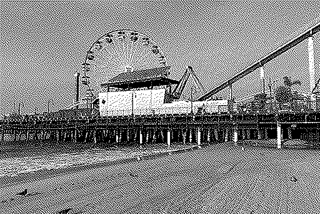 Hyperdither-altered photograph by John Hendron of Santa Monica Pier