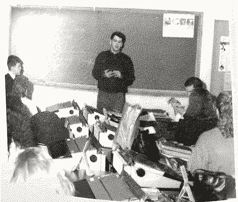 John Hendron leading an FBLA meeting at Avon Lake High School, 1991.